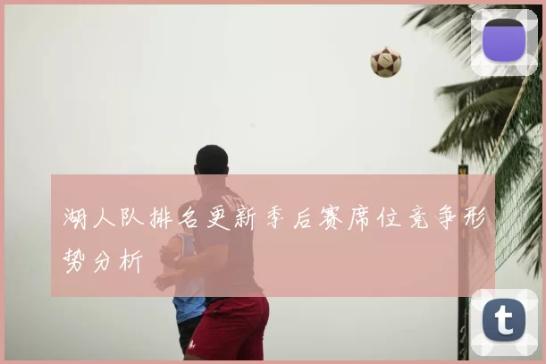 湖人队排名更新季后赛席位竞争形势分析